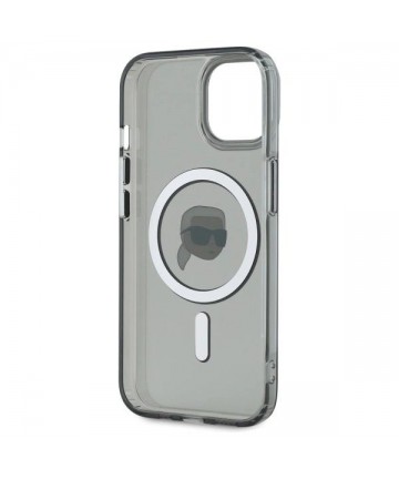 Karl Lagerfeld KLHMP15SHLSKIK iPhone 15 6.1" black/black hardcase IML Metal Karl Head MagSafe