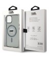 Karl Lagerfeld KLHMP15SHLSKIK iPhone 15 6.1" black/black hardcase IML Metal Karl Head MagSafe