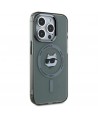 Karl Lagerfeld KLHMP15XHLSCHK iPhone 15 Pro Max 6.7" black/black hardcase IML Metal Choupette Head MagSafe