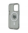 Karl Lagerfeld KLHMP15XHLSCHK iPhone 15 Pro Max 6.7" black/black hardcase IML Metal Choupette Head MagSafe