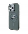 Karl Lagerfeld KLHMP15XHLSKCK iPhone 15 Pro Max 6.7" black/black hardcase IML Metal Karl&Choupette Head MagSafe