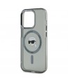 Karl Lagerfeld KLHMP15XHLSKIK iPhone 15 Pro Max 6.7" black/black hardcase IML Metal Karl Head MagSafe