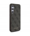 Guess GUHCS24FEG4GFBR S24 FE S721 brown/brown hardcase 4G Metal Gold Logo