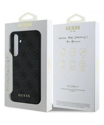 Guess GUHCS24FEG4GFGR S24 FE S721 gray/gray hardcase 4G Metal Gold Logo