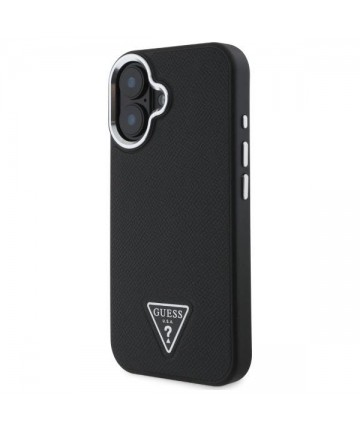 Guess GUHMP16MPGTSPSK iPhone 16 Plus 6.7" black/black hardcase Grained Triangle MagSafe