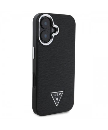 Guess GUHMP16MPGTSPSK iPhone 16 Plus 6.7" black/black hardcase Grained Triangle MagSafe