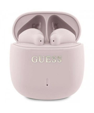 Guess Bluetooth headphones GUTWSJ14ESGP TWS + docking station pink/pink Printed Classic Logo