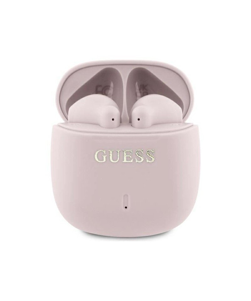 Guess Bluetooth headphones GUTWSJ14ESGP TWS + docking station pink/pink Printed Classic Logo