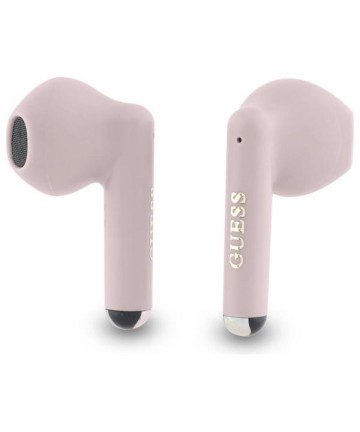 Guess Bluetooth headphones GUTWSJ14ESGP TWS + docking station pink/pink Printed Classic Logo