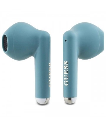 Guess Bluetooth headphones GUTWSJ14ESGQ TWS + docking station turquoise/turquoise Printed Classic Logo