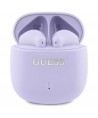 Guess Bluetooth headphones GUTWSJ14ESGU TWS + docking station purple/purple Printed Classic Logo