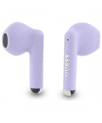 Guess Bluetooth headphones GUTWSJ14ESGU TWS + docking station purple/purple Printed Classic Logo