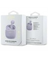 Guess Bluetooth headphones GUTWSJ14ESGU TWS + docking station purple/purple Printed Classic Logo