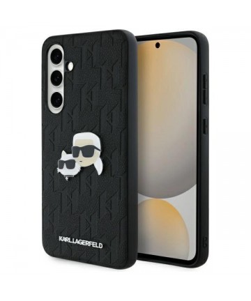 Karl Lagerfeld KLHCS24FEPGKLKCPK Sam S24 FE S721 black/black hardcase Monogram Karl&Chaoupette Head Pin