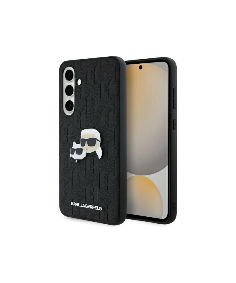 Karl Lagerfeld KLHCS24FEPGKLKCPK Sam S24 FE S721 black/black hardcase Monogram Karl&Chaoupette Head Pin