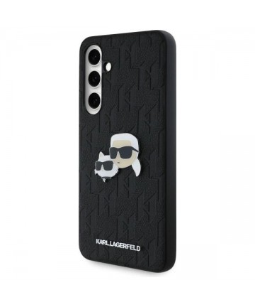 Karl Lagerfeld KLHCS24FEPGKLKCPK Sam S24 FE S721 black/black hardcase Monogram Karl&Chaoupette Head Pin