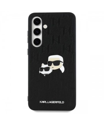 Karl Lagerfeld KLHCS24FEPGKLKCPK Sam S24 FE S721 black/black hardcase Monogram Karl&Chaoupette Head Pin