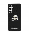 Karl Lagerfeld KLHCS24FEPGKLKCPK Sam S24 FE S721 black/black hardcase Monogram Karl&Chaoupette Head Pin