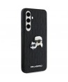 Karl Lagerfeld KLHCS24FEPGKLKCPK Sam S24 FE S721 black/black hardcase Monogram Karl&Chaoupette Head Pin