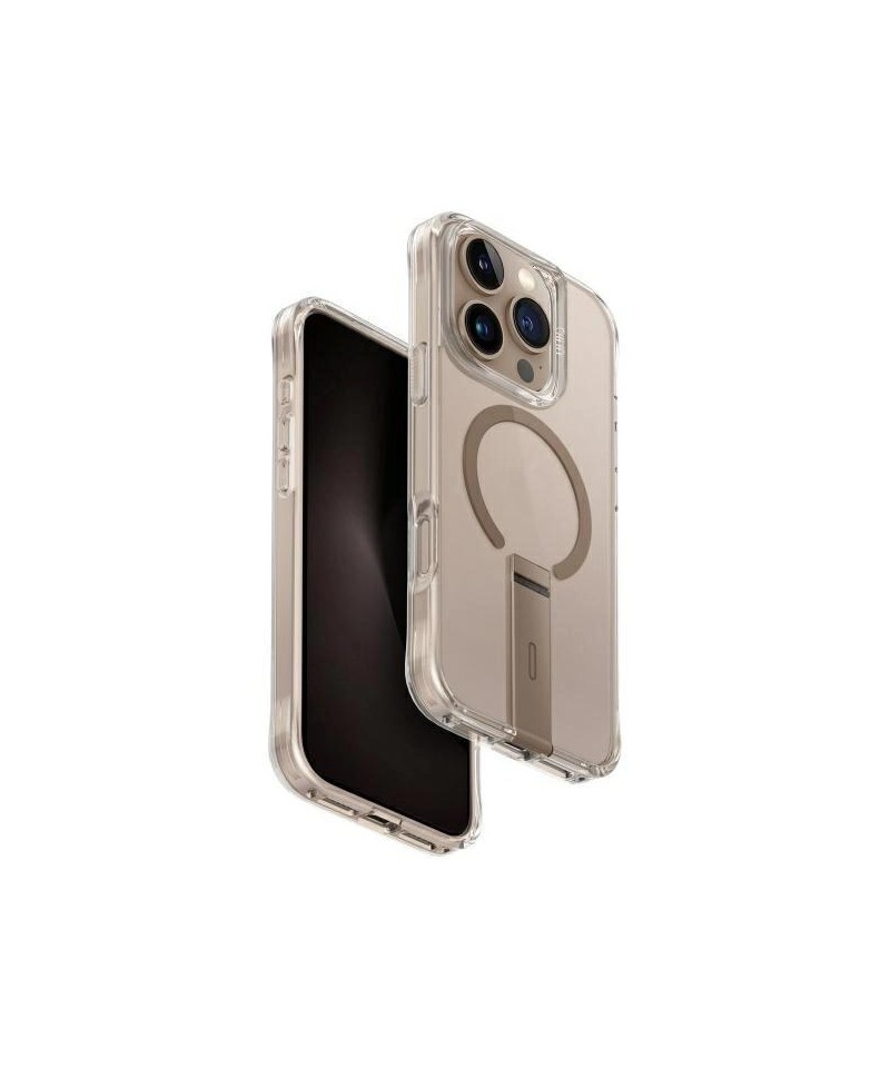 Uniq case Eleva with Vertica Stand iPhone 16 Pro 6.3" gold/taupe gold