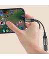 Dudao L13C+ 2in1 USB-C Adapter - Gray