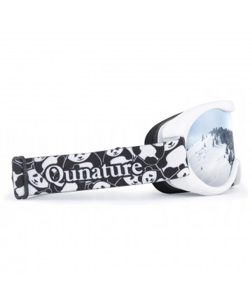 Qunature Panda Ski Goggles for Kids - Black/White