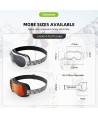 Qunature Panda Ski Goggles for Kids - Black/White