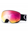 Qunature Black Ski Goggles Kids (Size M/L) - Black