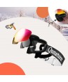 Qunature Black Ski Goggles Kids (Size M/L) - Black