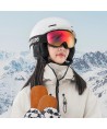 Qunature Black Ski Goggles Kids (Size M/L) - Black