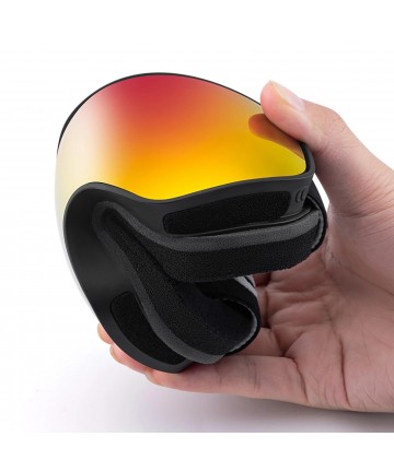 Qunature Black Ski Goggles Kids (Size M/L) - Black
