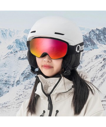 Qunature Black Ski Goggles Kids (Size M/L) - Black