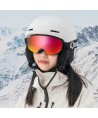 Qunature Black Ski Goggles Kids (Size M/L) - Black