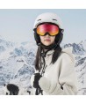 Qunature Black Ski Goggles Kids (Size M/L) - Black