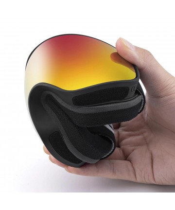 Qunature Black Ski Goggles Kids (Size M/L) - Black
