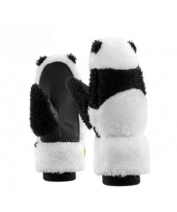 Qunature Panda Ski Gloves for Kids and Adults Size S - Black/White