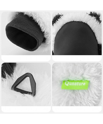 Qunature Panda Ski Gloves for Kids and Adults Size S - Black/White