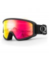 Qunature White Ski Goggles for Adults - Black