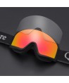 Qunature White Ski Goggles for Adults - Black