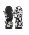 Qunature Panda Heat Transfer Ski Gloves Kids Size S - Black/White