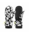 Qunature Panda Heat Transfer Ski Gloves Kids Size S - Black/White