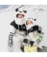 Qunature Panda Heat Transfer Ski Gloves Kids Size S - Black/White