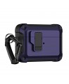 Airpods 4 Pro Armor Case with Carabiner - Purple