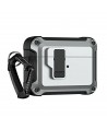 Airpods 4 Pro Armor Case with Carabiner - Gray