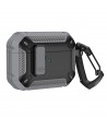 Airpods 4 Armor Case with Carabiner - Gray