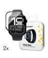 Wozinsky Full Glue Tempered Glass with Black Frame for Apple Watch 42mm (2 pcs.)