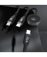 Apple Watch Dudao A12Max+ PD 100W 3in1 Charger Cable: USB-C Lightning 1.2m - Black