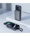 Powerbank Acefast M10 Magnetic 2x USB-C PD 30W with 15W Inductive Charging and USB-C Cable - Black
