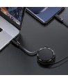 Acefast C13-03 USB-C - USB-C 60W Cable Retractable - Black