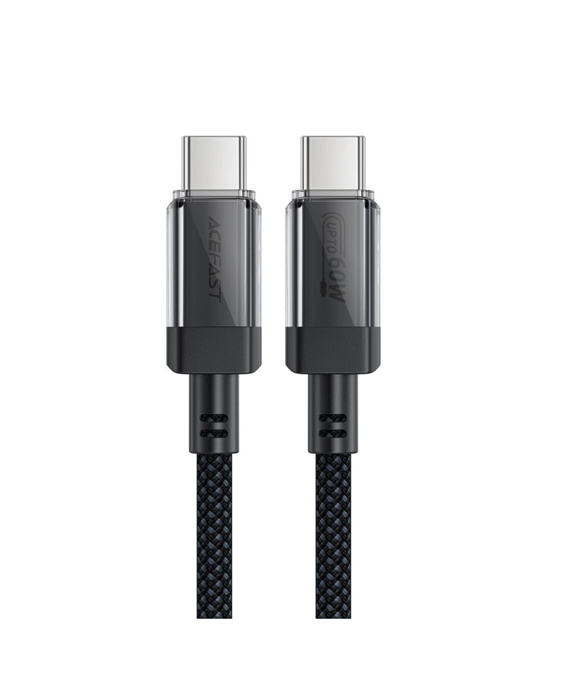 Acefast C12 USB-C / USB-C PD cable 60W 480Mb/with nylon braid - black